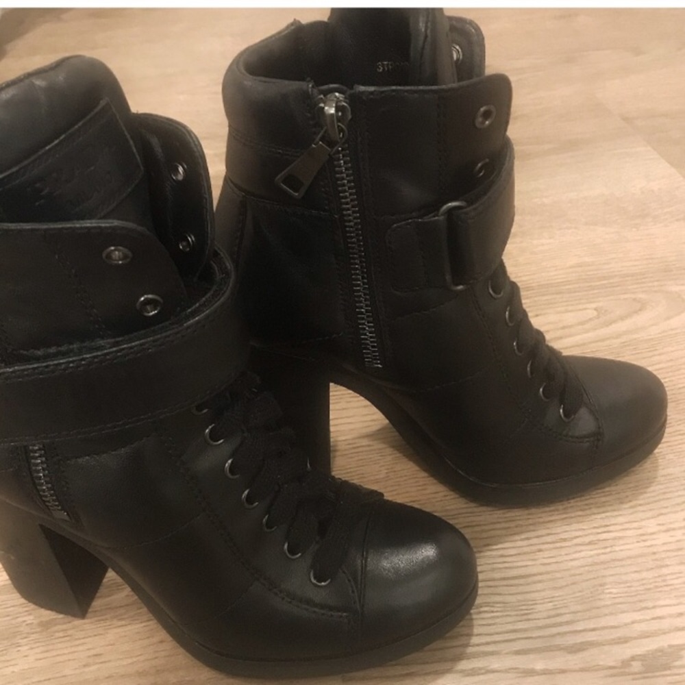 Prada Chunky Lace-Up Platform Booties Sneakers